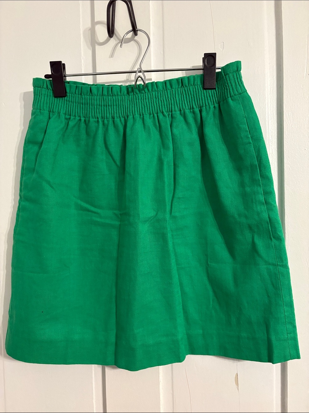 Kelly Green Elastic-Waist Women’s Skirt